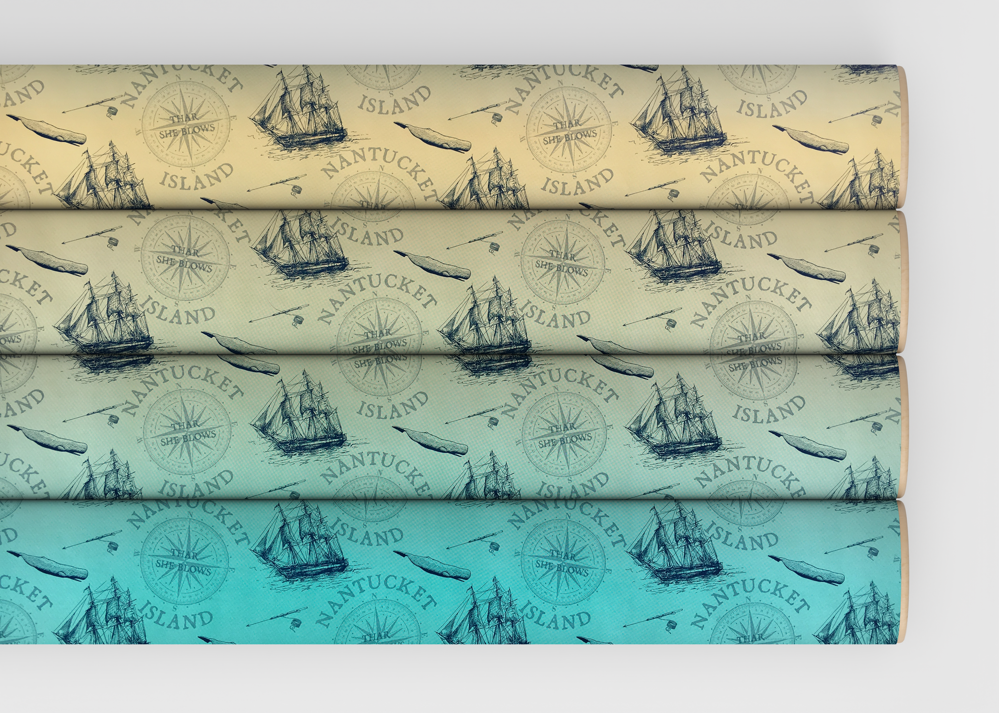 Nautical shop wrapping paper